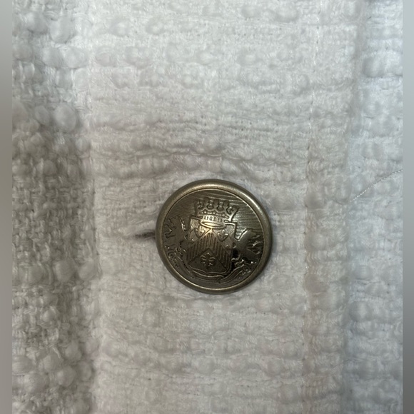 Express White Bouclé Button-Up Jacket - Picture 3 of 4